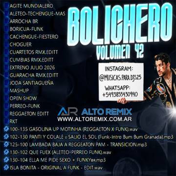 Musicas Para Djs - Bolichero Vol 42 (2026) - Descargar Gratis